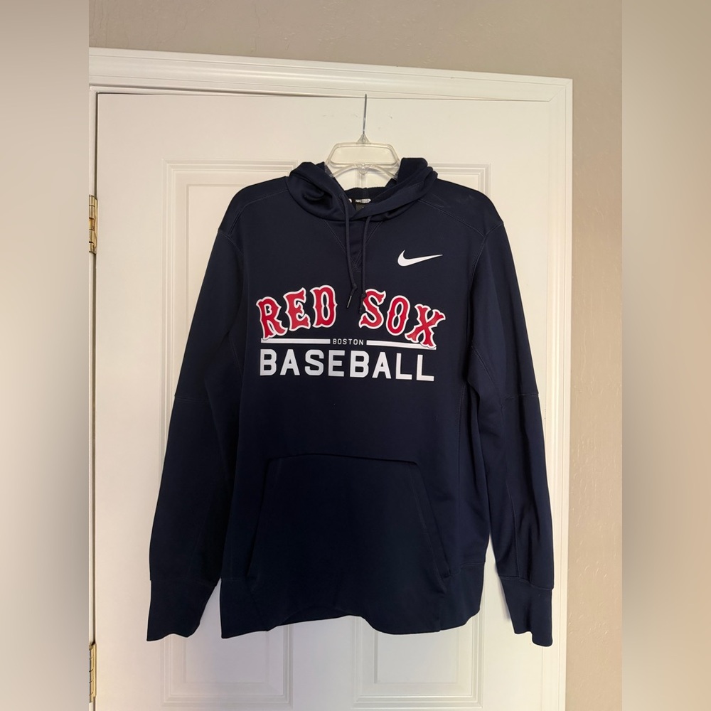 Nike Red Sox Navy Blue Hoodie medium